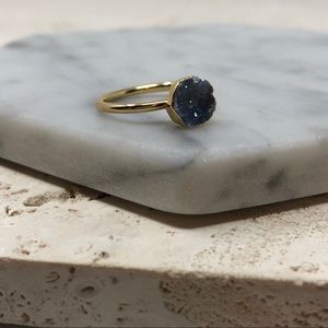 Gold Boho Raw Crystal Rings